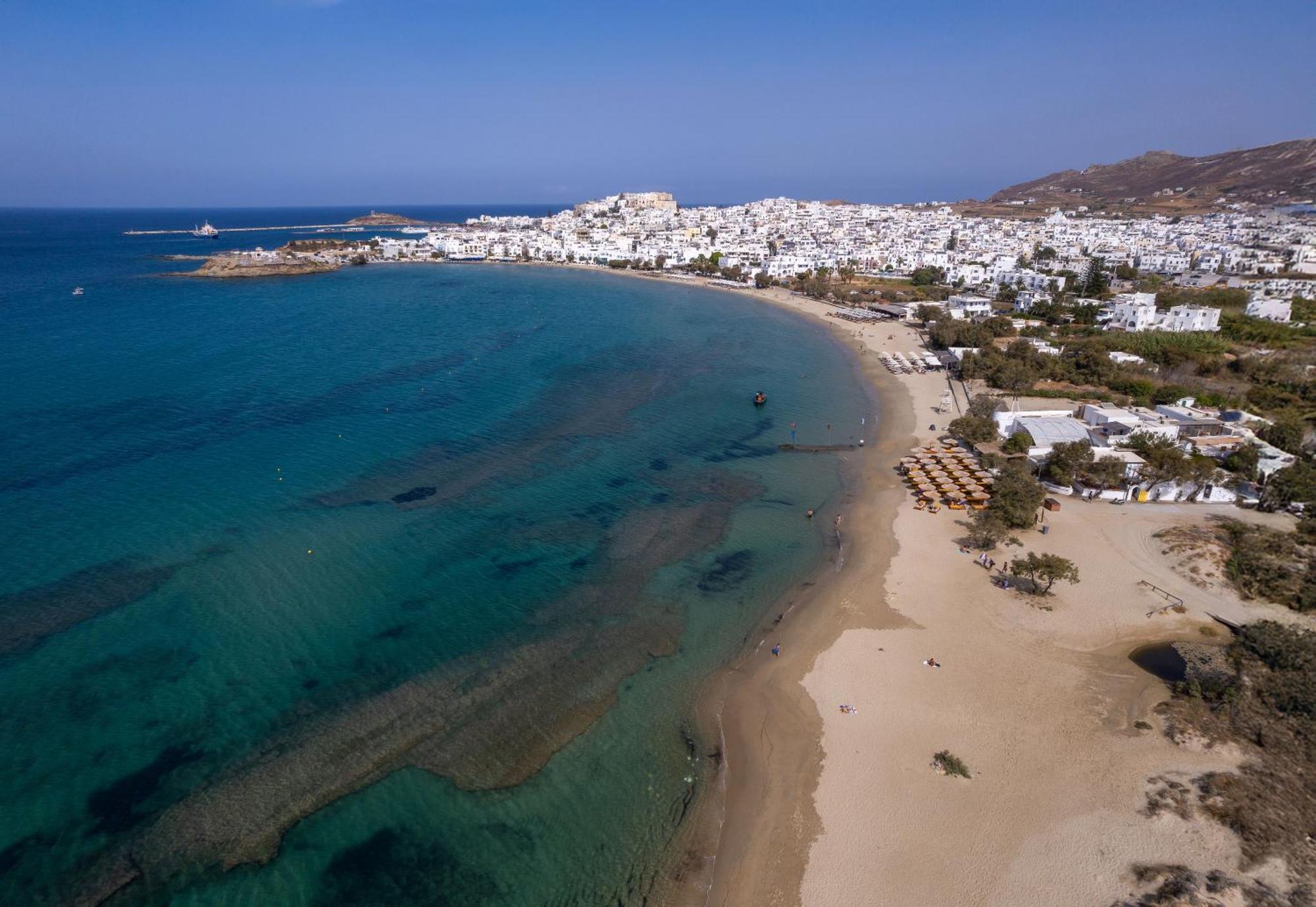 Flisvos Beach Apartments Naxos City Bagian luar foto